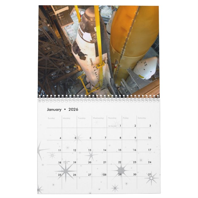 Nasa Tribute Calendar (Jan 2026)