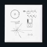 NASA Voyager Golden Record Magnet<br><div class="desc">Can you read them?  You're probably an alien.</div>