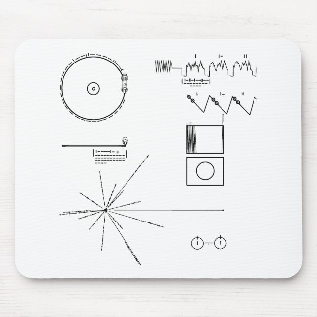 NASA Voyager Golden Record Mouse Pad (Front)