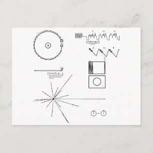 NASA Voyager Golden Record Postcard