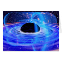 NASA's Blue Black Hole Greetings Card