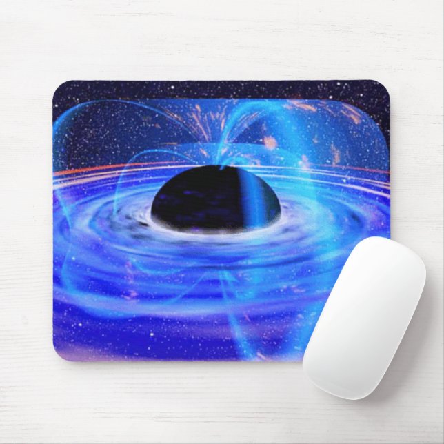 NASA's Blue Black Hole Mouse Pad (With Mouse)
