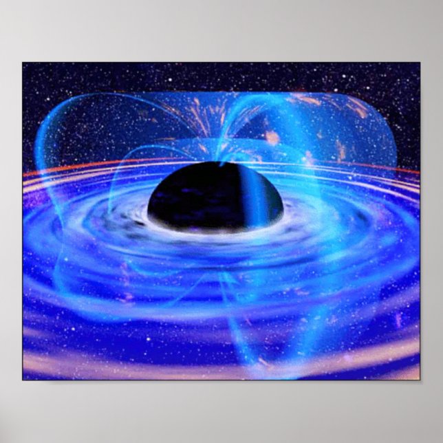 Nasa's Blue Black Hole Poster (Front)
