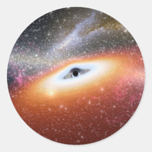 NASAs Massive Black Hole Classic Round Sticker