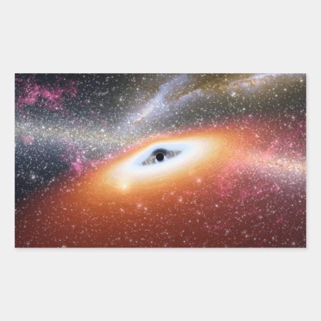 NASAs Massive Black Hole Rectangular Sticker (Front)