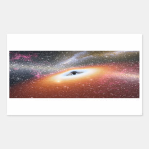 NASAs Massive Black Hole Rectangular Sticker