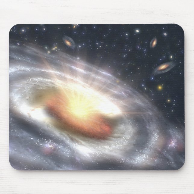 NASAs Quasar Black Hole Mouse Pad (Front)