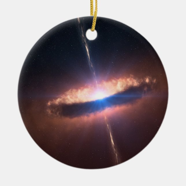 NASAs SIG10-012  Disc Galaxy Ceramic Tree Decoration (Front)