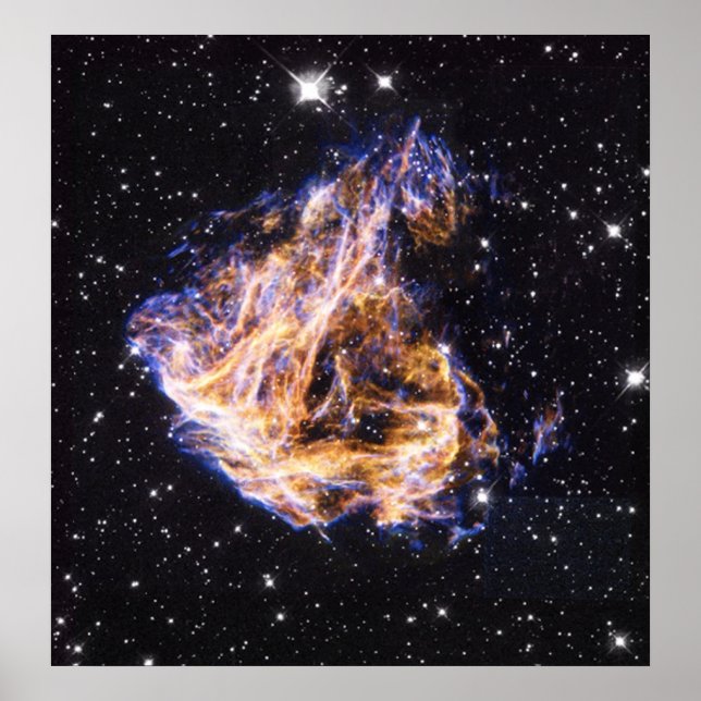 NASAs Supernova remnant in space photo Poster (Front)