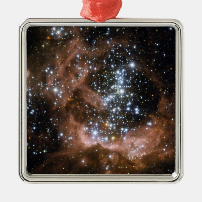 NASAs Triangulum galaxy space Hubble photo Metal Ornament (Front)