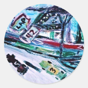 NASCAR CLASSIC ROUND STICKER