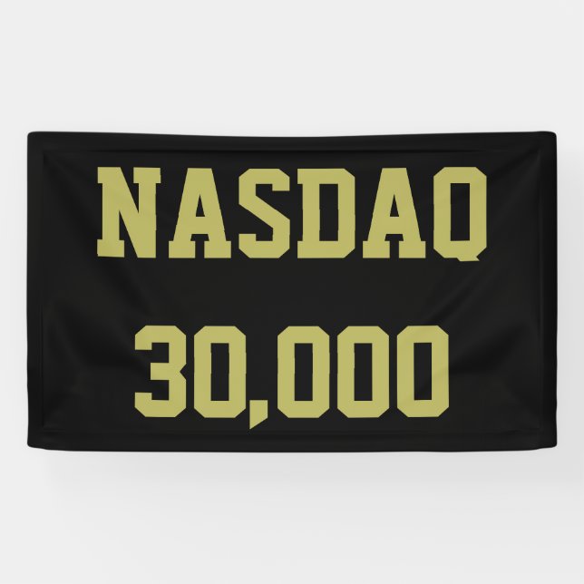 NASDAQ 30000 Stock Market Celebration Banner (Horizontal)
