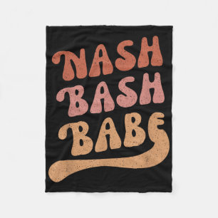 Nash Bash Babe Bachelorette Party Favour Cute Nash Fleece Blanket
