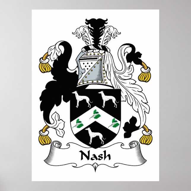 Nash Family Crest Poster (Front)