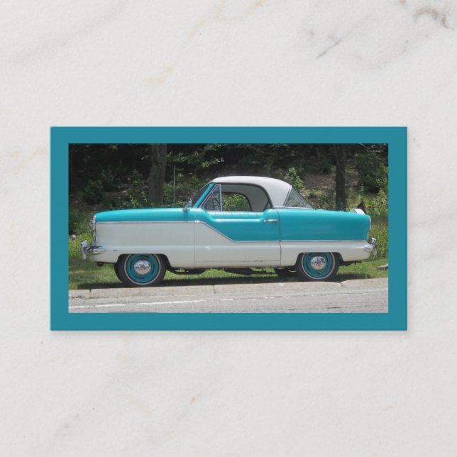 Nash Hudson Metropolitian blue and white Business Card (Front)