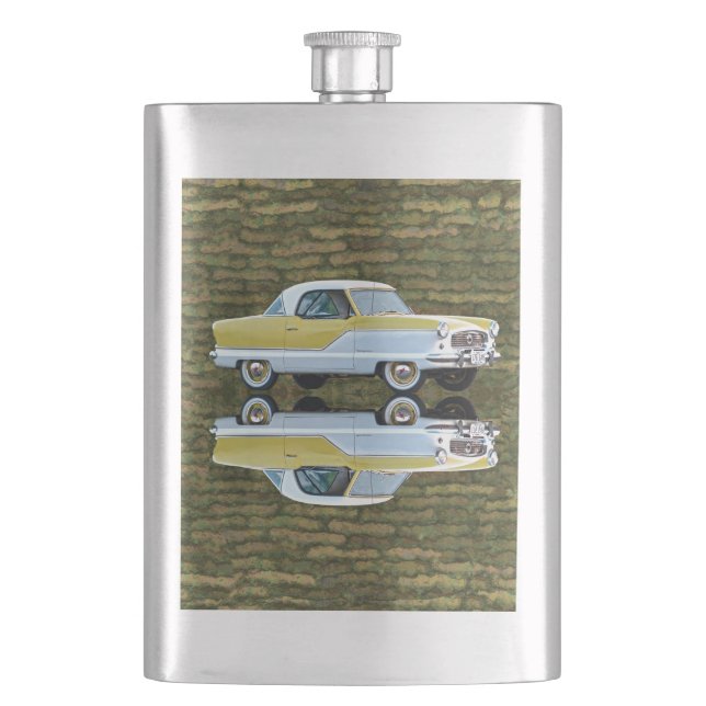 Nash Metropolitan Hip Flask (Front)