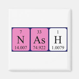 Nash periodic table name magnet