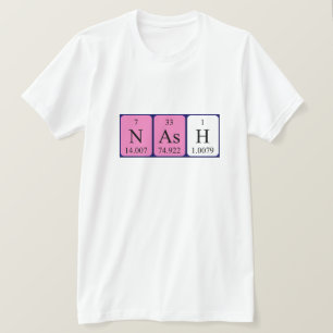 Nash periodic table name shirt