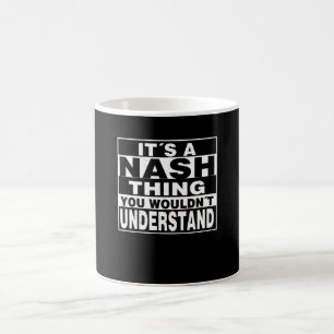 NASH Surname Personalised Gift Coffee Mug