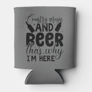 Nashelorette "Country Music and Beer" Can Cooler