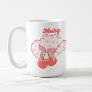 Nashty Cowboy Hat Design   Cute Girly Western Humo Coffee Mug