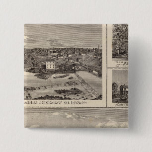Nashua farm and residence 15 cm square badge
