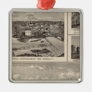 Nashua farm and residence metal ornament