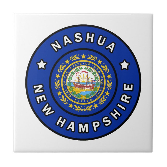 Nashua New Hampshire Ceramic Tile (Front)