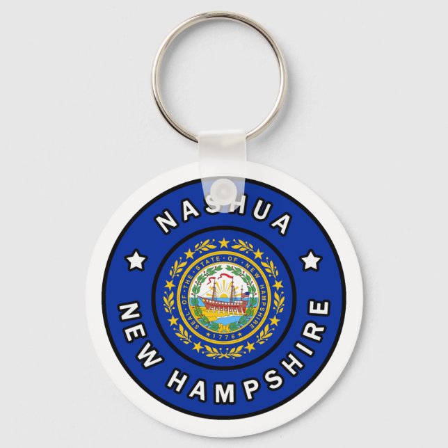 Nashua New Hampshire Key Ring (Front)