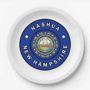 Nashua New Hampshire Paper Plate