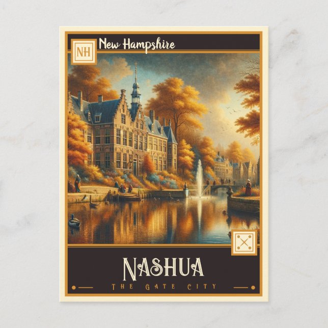 Nashua, New Hampshire | Vintage Postcard (Front)
