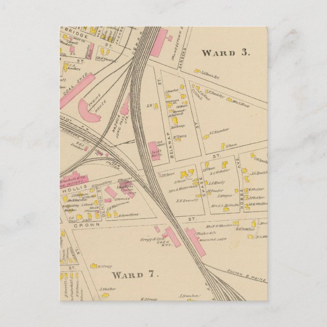Nashua, Ward 3, 7 Postcard (Front)