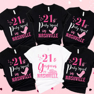 Nashville 21st Crew Birthday Girl  T-Shirt