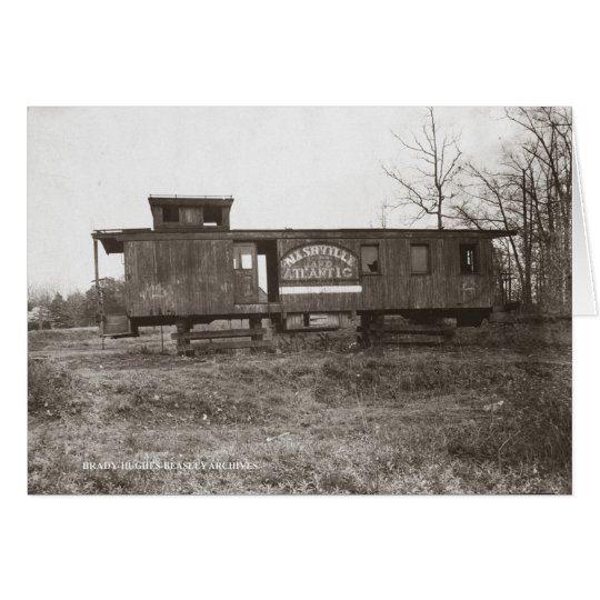 Nashville and Atlantic Railroad Caboose Card
