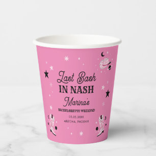 Nashville Bachelorette Party Paper Cups