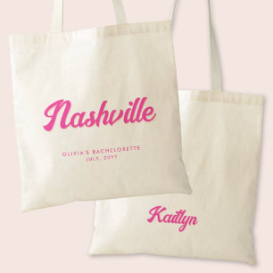 Nashville Bachelorette Party Personalised Tote Bag