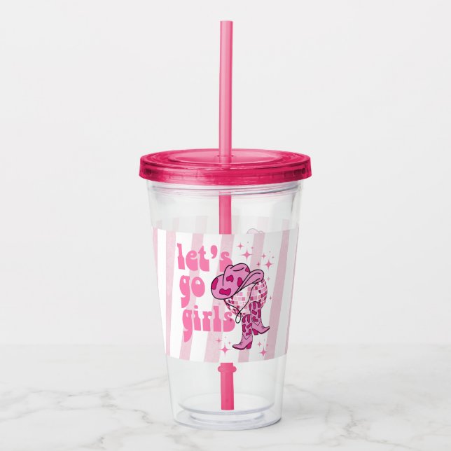 Nashville Bachelorette Rodeo Weekend Acrylic Tumbler (Front)