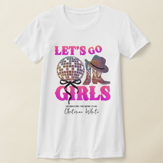 Nashville Bachelorette Rodeo Weekend Itinerary  T-Shirt (Laydown)