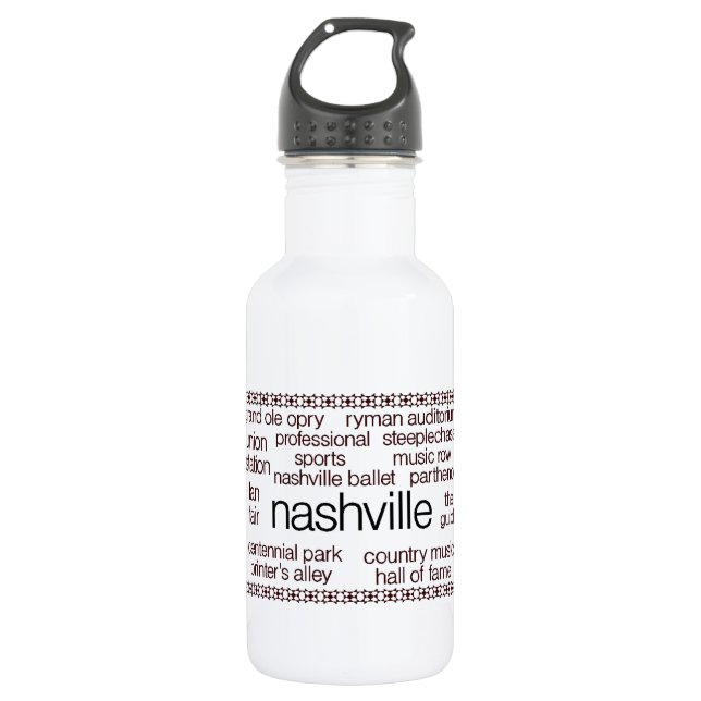 Nashville Brown 532 Ml Water Bottle (Front)