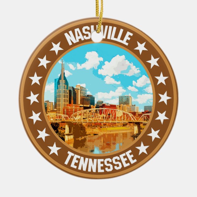 Nashville                                          ceramic ornament (Front)
