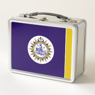 Nashville city flag metal lunch box