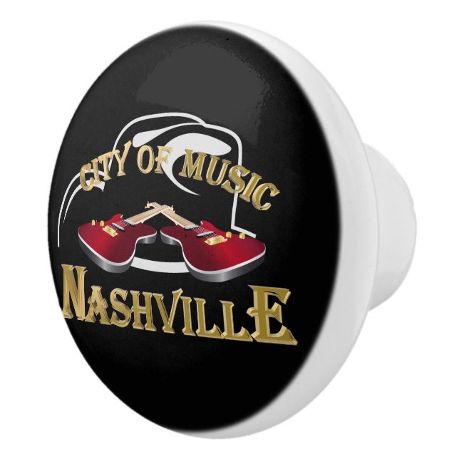Nashville. City of music Ceramic Knob (Right)