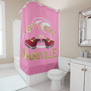 Nashville. City of music Shower Curtain
