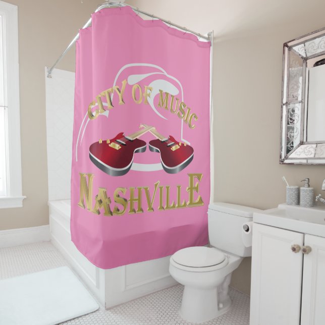 Nashville. City of music Shower Curtain (In Situ)