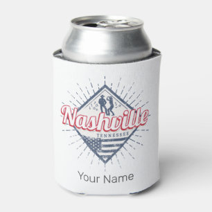 Nashville City Tennessee United States Vintage USA Can Cooler