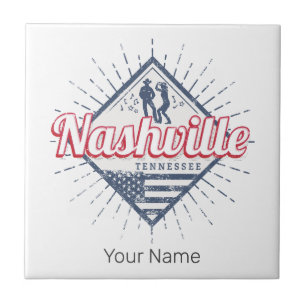 Nashville City Tennessee United States Vintage USA Ceramic Tile