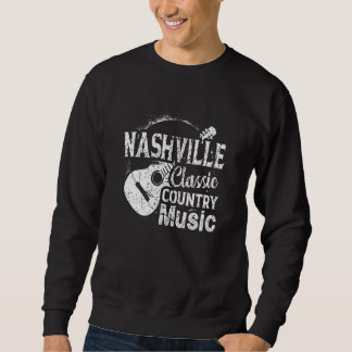 Nashville Classic Country Music Tennessee Guitar P Sweatshirt