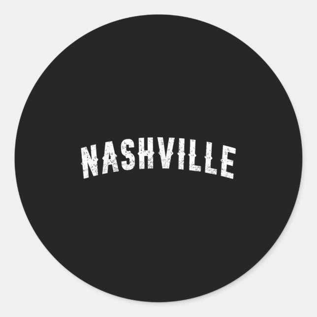 Nashville Clic  Classic Round Sticker (Front)