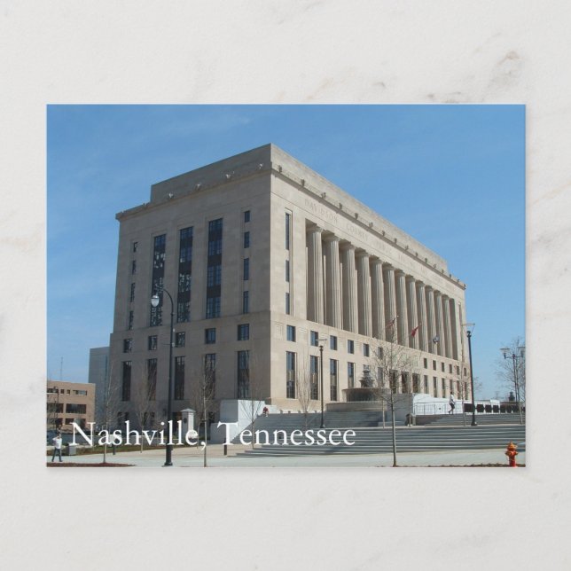 Nashville Courthouse - Davidson County, Tennessee Postcard (Front)