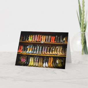 Nashville Cowboy Boots Greeting Card